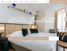Tablet Screenshot of hotel-paris-friedland.com
